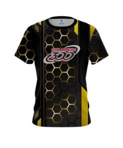 Columbia 300 Yellow Steel Comb CoolWick Bowling Jersey