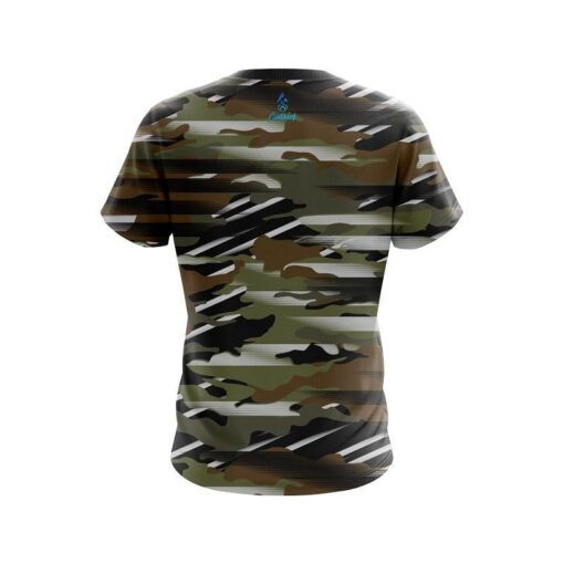 Plain Camo Grunge CoolWick Bowling Jersey - Image 2