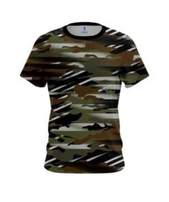 Plain Camo Grunge CoolWick Bowling Jersey