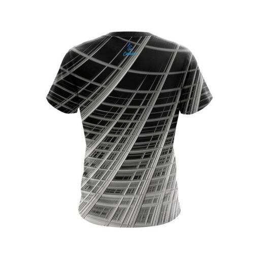 Plain Chrome Wavy Dimension CoolWick Bowling Jersey - Image 2