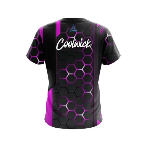 CoolWick Pink Steel Comb CoolWick Bowling Jersey - Image 2