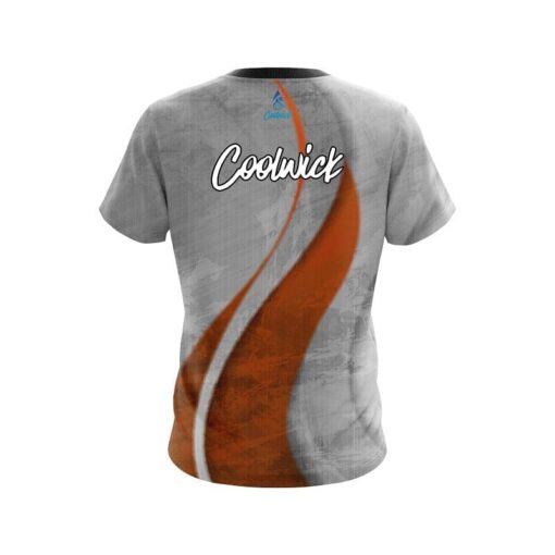 CoolWick Rough Edges Orange CoolWick Bowling Jersey - Image 2