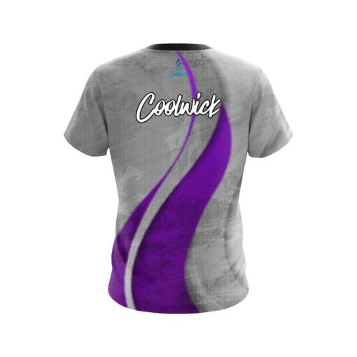 CoolWick Rough Edges Purple CoolWick Bowling Jersey - Image 2