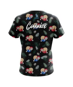 Alternative view of CoolWick Sloths Christmas Time CoolWick Bowling Jersey