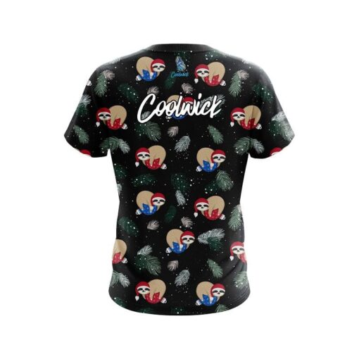 CoolWick Sloths Christmas Time CoolWick Bowling Jersey - Image 2