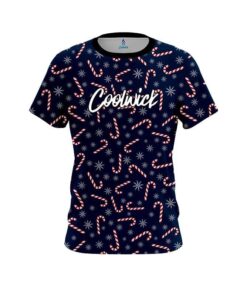 CoolWick Snowy Candy Cane CoolWick Bowling Jersey
