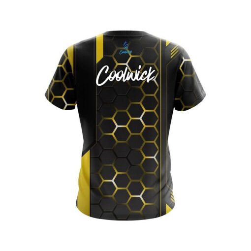 CoolWick Yellow Steel Comb CoolWick Bowling Jersey - Image 2