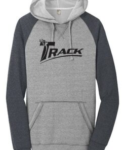 Track Men's Triton Elite Lightweight Fleece Raglan Grey Hoodie