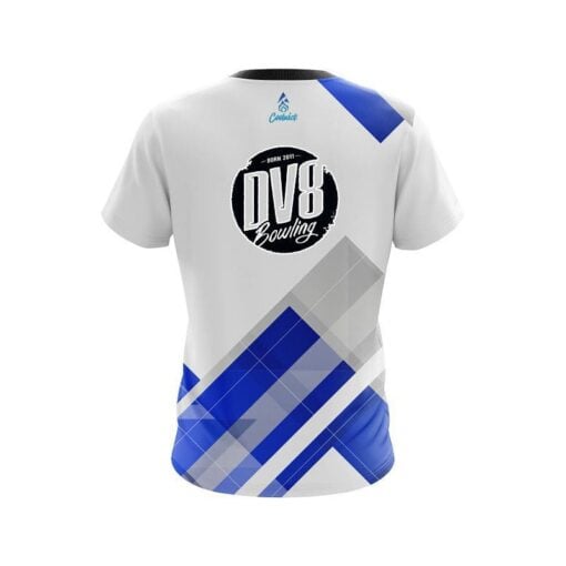 DV8 Flyer Blue CoolWick Bowling Jersey - Image 2