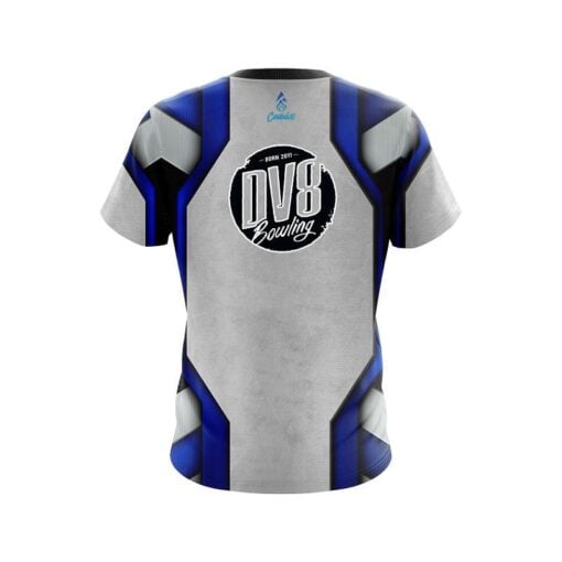 DV8 Iron Blue CoolWick Bowling Jersey - Image 2