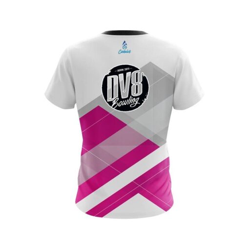 DV8 Racing Pink CoolWick Bowling Jersey - Image 2