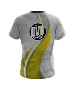 Alternative view of DV8 Rough Edges Yellow CoolWick Bowling Jersey
