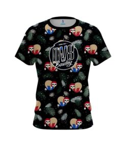 DV8 Sloths Christmas Time CoolWick Bowling Jersey
