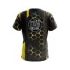 DV8 Yellow Steel Comb CoolWick Bowling Jersey - Image 2