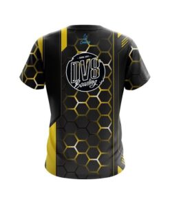 Alternative view of DV8 Yellow Steel Comb CoolWick Bowling Jersey