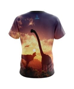Alternative view of Plain Dinosaur Forest Escape CoolWick Bowling Jersey