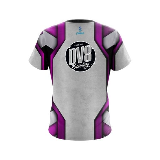 DV8 Iron Purple CoolWick Bowling Jersey - Image 2