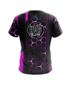 Alternative view of DV8 Pink Steel Comb CoolWick Bowling Jersey