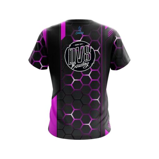 DV8 Pink Steel Comb CoolWick Bowling Jersey - Image 2