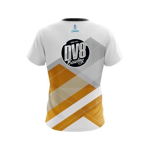 DV8 Racing Orange CoolWick Bowling Jersey - Image 2