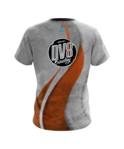 Alternative view of DV8 Rough Edges Orange CoolWick Bowling Jersey