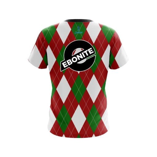 Ebonite Argyle Green CoolWick Bowling Jersey - Image 2