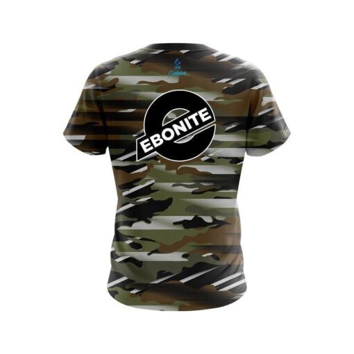 Ebonite Camo Grunge CoolWick Bowling Jersey - Image 2