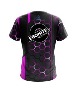 Alternative view of Ebonite Pink Steel Comb CoolWick Bowling Jersey