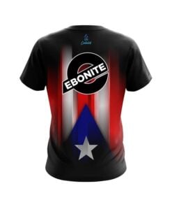 Alternative view of Ebonite Puerto Rico Flag CoolWick Bowling Jersey
