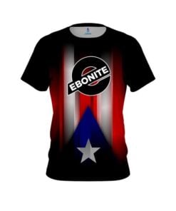 Ebonite Puerto Rico Flag CoolWick Bowling Jersey