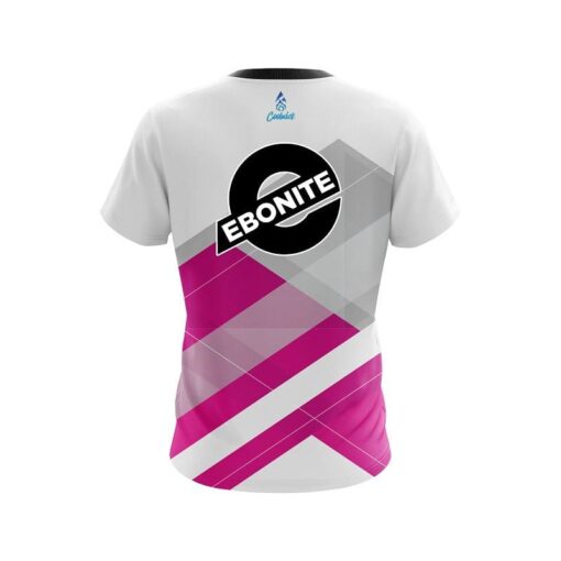 Ebonite Racing Pink CoolWick Bowling Jersey - Image 2