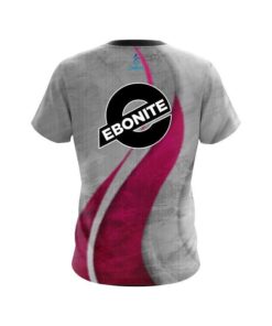 Alternative view of Ebonite Rough Edges Pink CoolWick Bowling Jersey