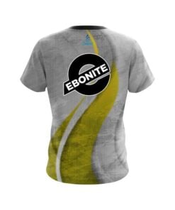 Alternative view of Ebonite Rough Edges Yellow CoolWick Bowling Jersey