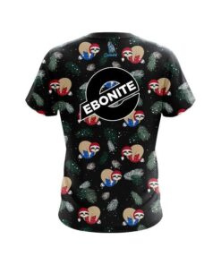 Alternative view of Ebonite Sloths Christmas Time CoolWick Bowling Jersey