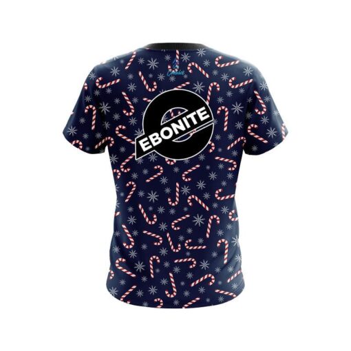 Ebonite Snowy Candy Cane CoolWick Bowling Jersey - Image 2
