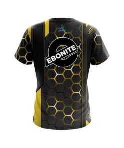 Alternative view of Ebonite Yellow Steel Comb CoolWick Bowling Jersey