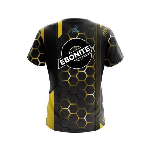 Ebonite Yellow Steel Comb CoolWick Bowling Jersey - Image 2