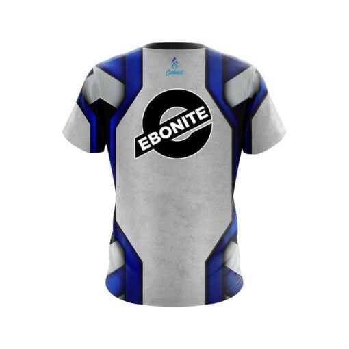 Ebonite Iron Blue CoolWick Bowling Jersey - Image 2