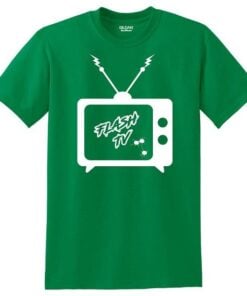 Flash Tv Green Short Sleeve Coolwick Bowling T-Shirt