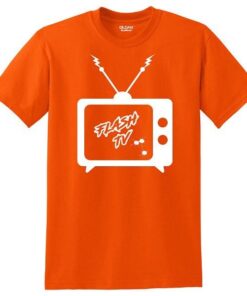 Flash Tv Orange Short Sleeve Coolwick Bowling T-Shirt
