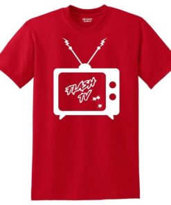 Flash Tv Red Short Sleeve Coolwick Bowling T-Shirt