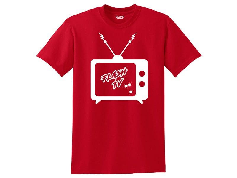 Flash Tv Red Short Sleeve Coolwick Bowling T-Shirt