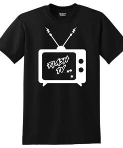 Flash Tv black Short Sleeve Coolwick Bowling T-Shirt