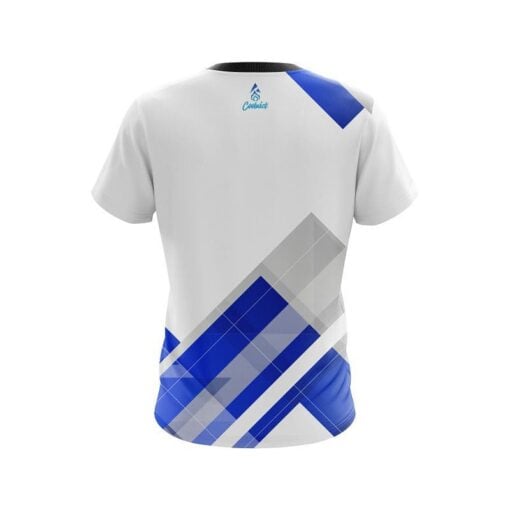 Plain Flyer Blue CoolWick Bowling Jersey - Image 2