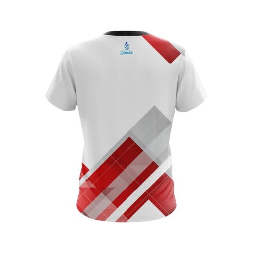 Plain Flyer Red CoolWick Bowling Jersey - Image 2