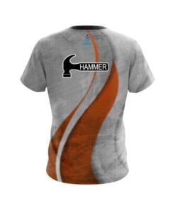 Alternative view of Hammer Rough Edges Orange CoolWick Bowling Jersey