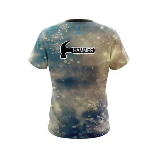 Hammer Blurred Snowflakes CoolWick Bowling Jersey - Image 2