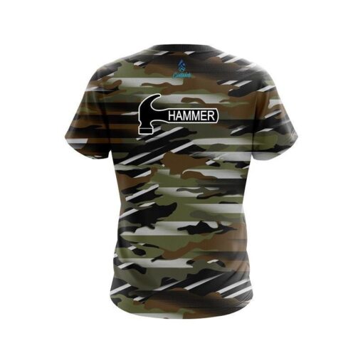 Hammer Camo Grunge CoolWick Bowling Jersey - Image 2