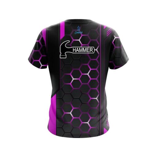 Hammer Pink Steel Comb CoolWick Bowling Jersey - Image 2