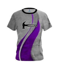 Hammer Rough Edges Purple CoolWick Bowling Jersey